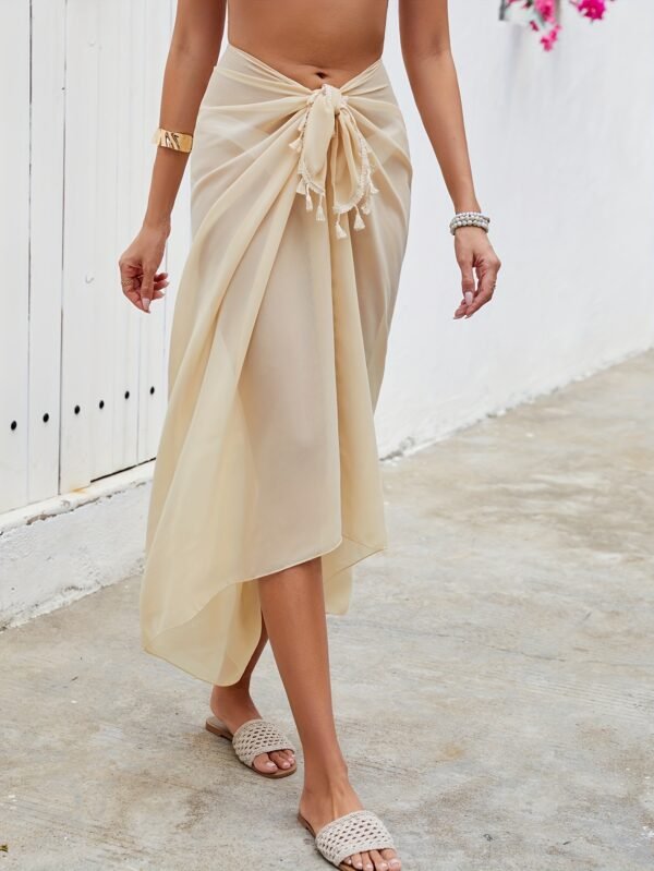 17fd323a-f73a-4d9e-bfa3-7e6e64cf37fd.jpg Breeze Fringe Wrap Skirt Sheer Chiffon Beach Cover-Up