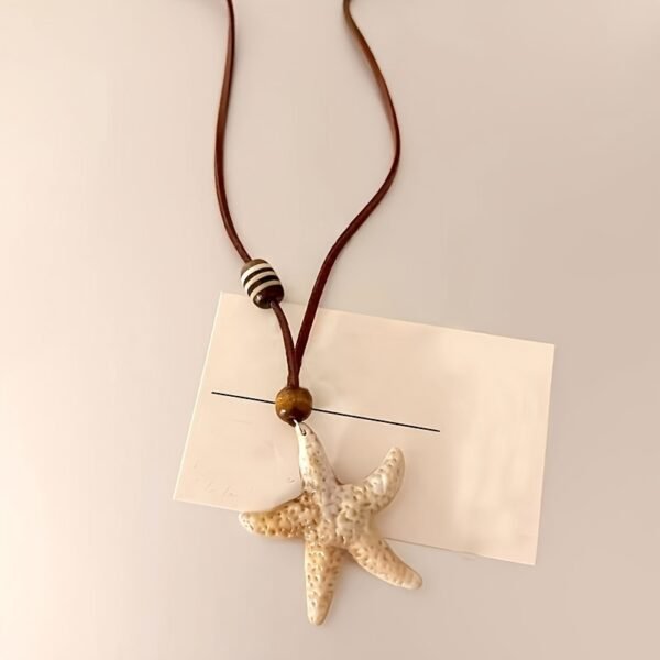 18f8f4f3-219a-4815-a001-b574c380da3b.jpg Ocean Star Pendant Necklace Minimalist Coastal Elegance