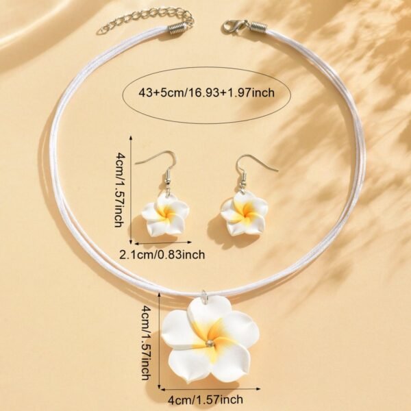 2ed1ef95caf84abc9e9b45bc2e986e86-goods.jpeg Tropical Bloom Jewelry Set Plumeria Earrings & Necklace Duo