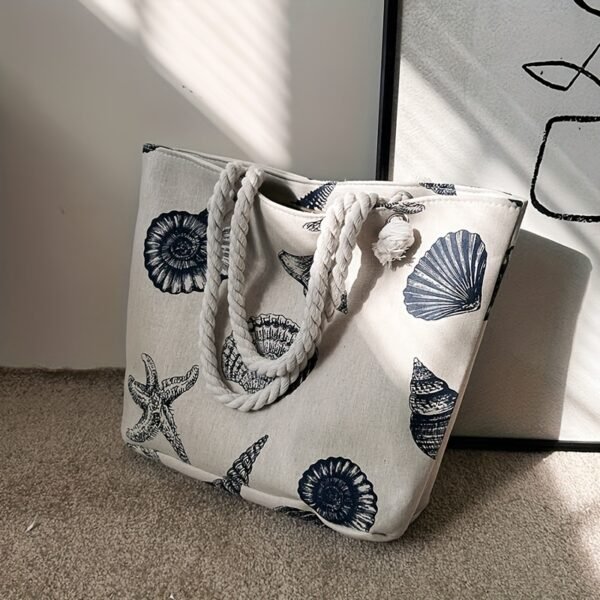 31a0e272adbe582a3aad71f7d643a0f7.jpg Shell Pattern Canvas Tote Bag