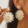 39027c41-62e3-4695-afdf-c43d593271ab.jpg 1 Pair Boho Chic Handwoven Daisy Earrings for Women