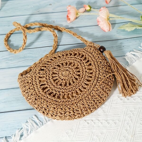 39efba15b62e1ffcb4e123e5fffb5009.jpg Boho Luxe Round Cutout Bag Handcrafted Crossbody Statement Piece