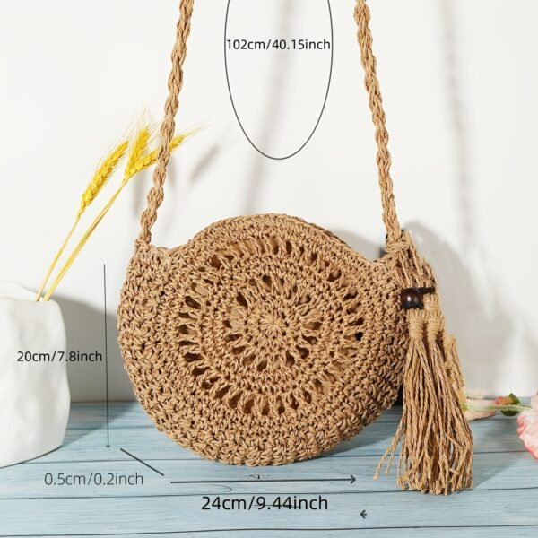 3eaaed3a-b76c-40c0-b2e8-a7e72f24b311.jpg Boho Luxe Round Cutout Bag Handcrafted Crossbody Statement Piece
