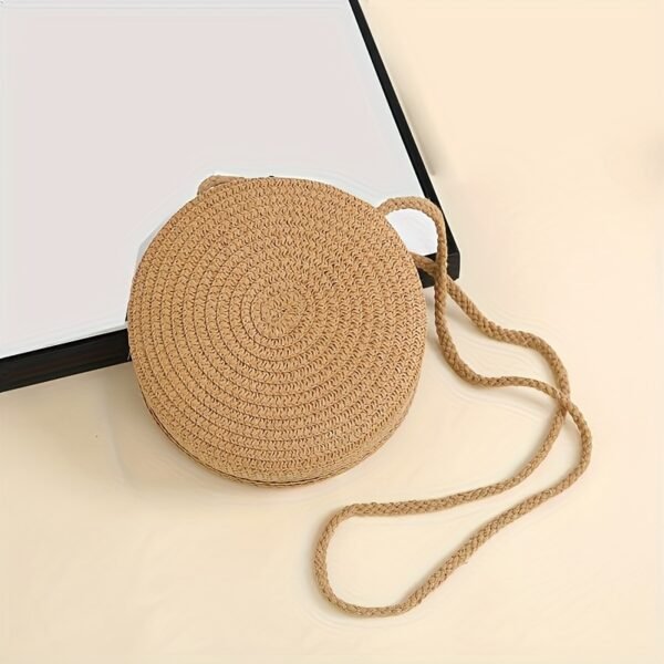 5ac1d9ce-c55e-4753-9c03-6c2abf5b8c59.jpg Boho Straw Round Crossbody Mini Woven Beach Bag