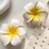 788695ce-5ffd-4a75-bdd9-fbee966b6efa.jpg 1pc Fashion Cute Women'S Cute Yellow Plumeria Hairpins