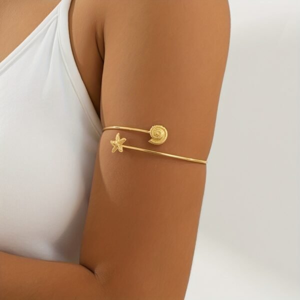 7d453ba9-7c4e-4ea6-a22c-090364fb5511.jpg Ocean Glow Arm Cuff Adjustable Minimalist Statement