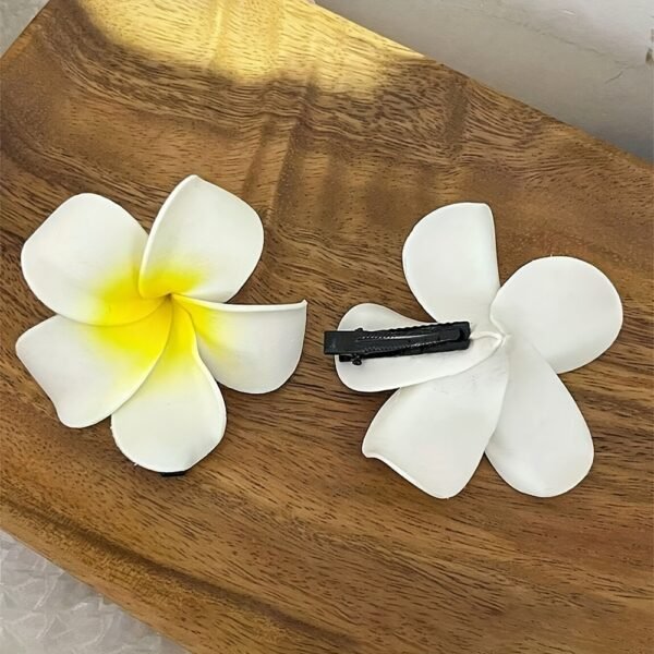 84d11226-377d-44d7-b24c-d1a61e49069c.jpg 1pc Fashion Cute Women'S Cute Yellow Plumeria Hairpins