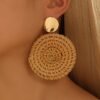 8a44c332-c983-4884-9d84-0bee18ab9b71.jpg Brown Vine-made Round Woven Earrings