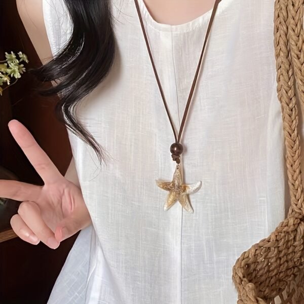 922bbb21-3ded-4914-a020-486d91509ef9.jpg Ocean Star Pendant Necklace Minimalist Coastal Elegance