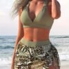 af33d433-3513-4970-a141-e8da39796723.jpg Fashion Women'S Bikini Set with Leaf Print