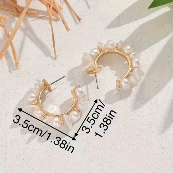 b2c24499-efc5-47f4-ab79-03403f50c079.jpg Set of 2 Bohemian-Inspired Handcrafted Earrings Featuring Woven Baroque Pearls