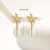 bd9952f6-fa5f-11ef-a519-0a580a673132.jpg 1 Pair of Summer Vacation Ocean Themed Women's Fashion Stud Earrings