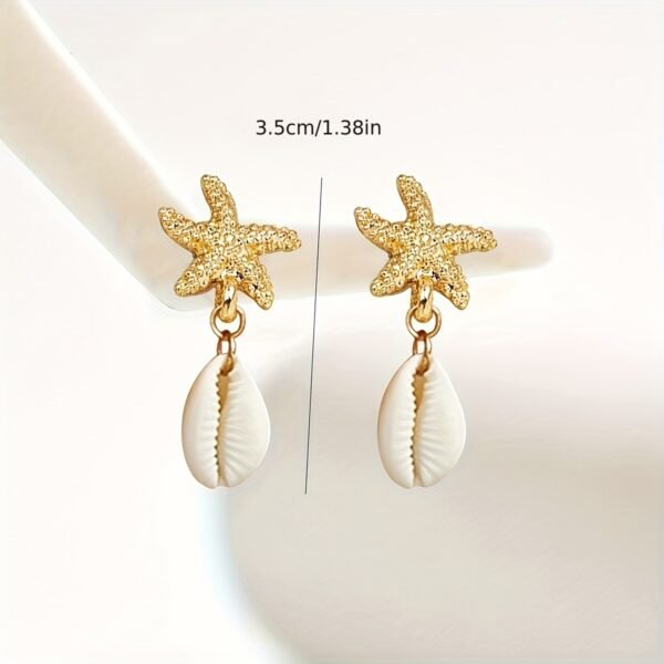 bd9952f6-fa5f-11ef-a519-0a580a673132.jpg 1 Pair of Summer Vacation Ocean Themed Women's Fashion Stud Earrings