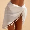 Sheer Beach Wrap Skirt Sexy Bikini Cover-Up Sarong